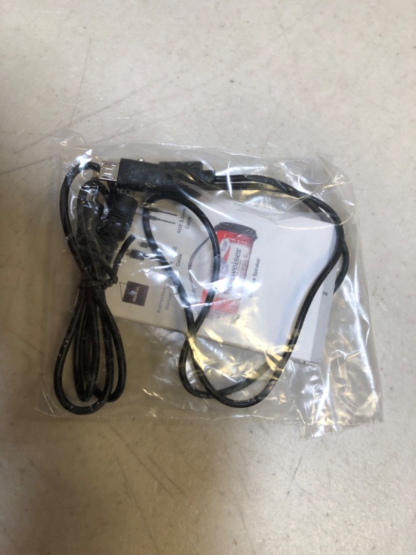Photo 4 of Budweiser Bluetooth Speaker Bazooka Speaker Portable Wireless Speaker with Rechargeable Battery Ideal for Indoor and Outdoor Activities Loud and Bass Audio Sound Easy to Carry Anywhere with FM- Radio
