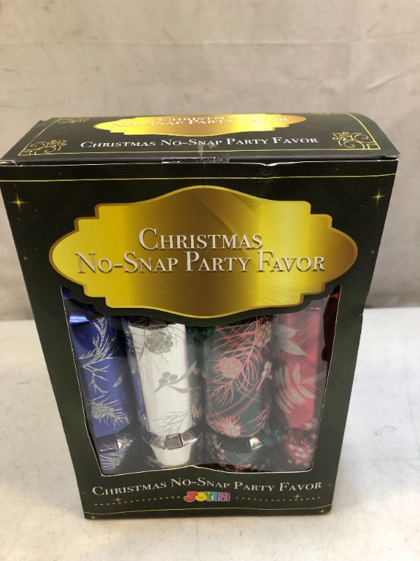 Photo 2 of 8 Pack Christmas Party Favor with Flower Designs, Non-Snap Party Table Favors with Holiday Joke, Paper Hat and Gift for Kids and Adults Traditional Christmas Parties
