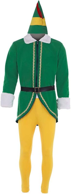 Photo 1 of CosplayDiy Mens Elf Costume Buddy Costume Christmas ELF Cosplay Full Set Costumes
