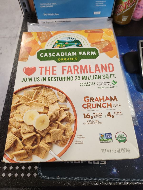 Photo 2 of 
Roll over image to zoom in
Cascadian Farm Organic Graham Crunch Cereal, 9.6 oz.