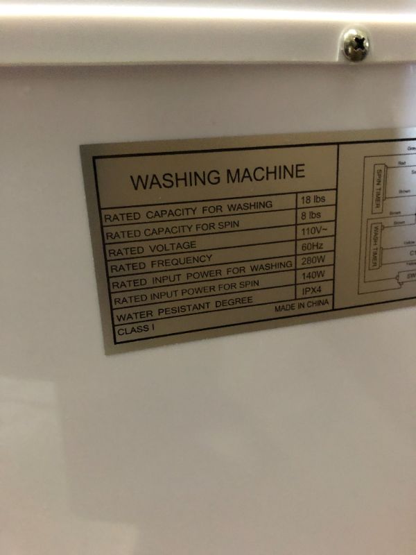 Photo 8 of  Compact Twin Tub Portable Washing Machine, Mini Washer