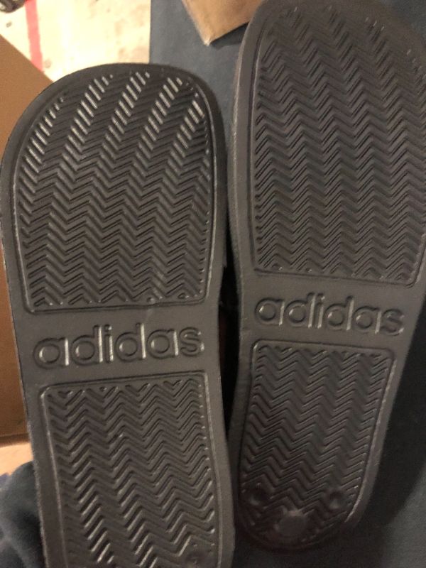 Photo 3 of adidas Men's Adilette Shower Slide Black/White/Black 7