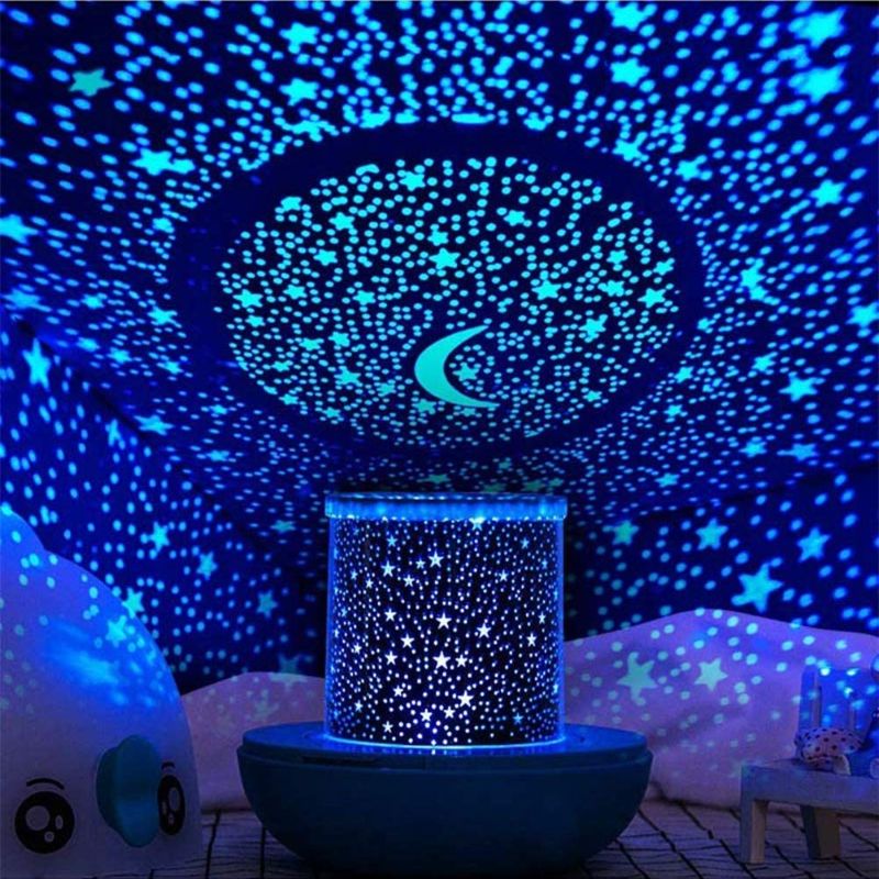 Photo 1 of  WINICE Remote Control and Timer Design Seabed Starry Sky Rotating LED Star Projector for Bedroom, Night Light for Kids, Night Color Moon Lamp for Children...
