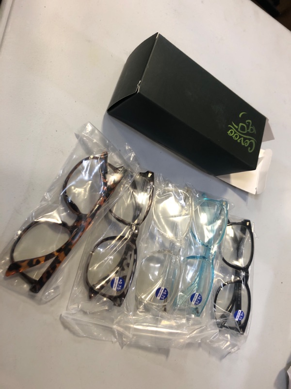 Photo 2 of CCVOO 5 Pack Reading Glasses Blue Light Blocking, C1 Mix 0.75 x