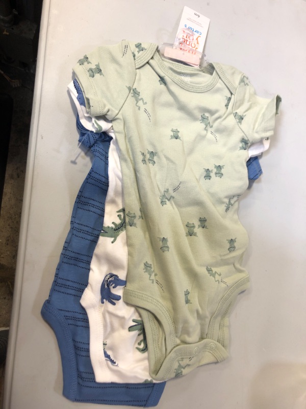 Photo 2 of Baby Boys' 3pk Gator Bodysuit - Just One You made by carter's White/Blue 6M
