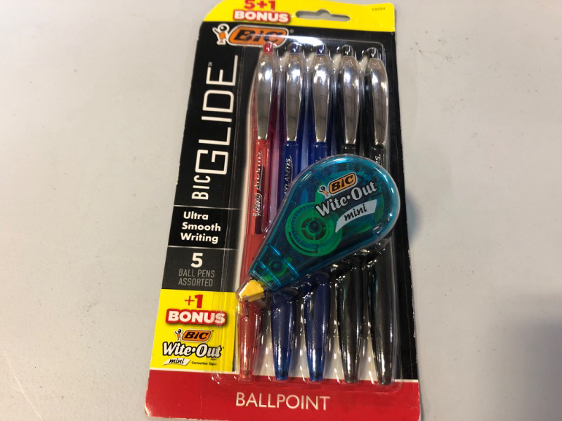 Photo 1 of BIC Retractable Ballpoint Pen, 5ct - Multicolor Ink