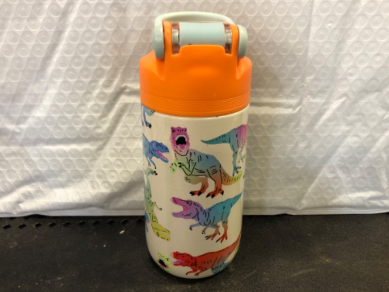 Photo 2 of 13oz Stainless Steel Manual Lid Bottle Dino - Cat &  Jack 