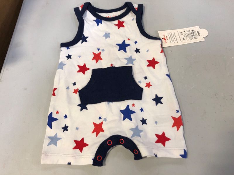 Photo 1 of Baby Boys'  Americana Romper - Cat & Jack Blue Newborn
