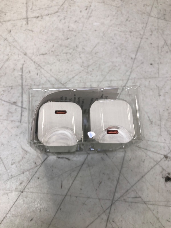 Photo 1 of iPhone 14 13 12 11 USB C Wall Charger, 20W 2-Pack Charging Block USBC Power Adapter PD Plug Box Type C Brick Cube for iPhone 14 13 12 11 Pro Max XS X XR SE 8 Plus, iPad Pro, AirPods Pro