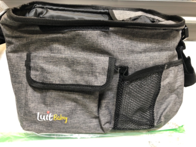 Photo 2 of LuitBaby Large Universal Stroller Organizer Bag with Insulated Stroller Cup and Phone Holder