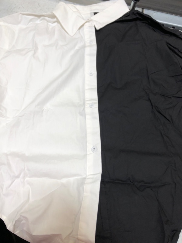 Photo 1 of BLACK WHITE SHORT SLEEVE SHIRT LG