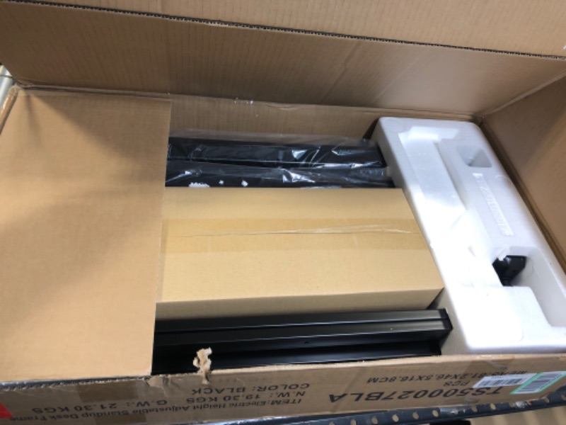 Photo 1 of TOPSKY Dual Motor Electric Adjustable Standing Computer Desk for Home and Office (Black Frame only)