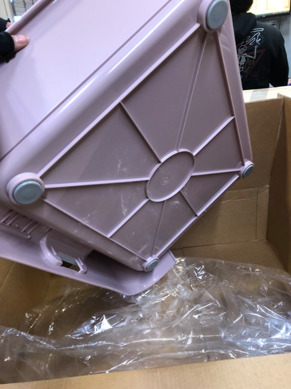 Photo 1 of [PS Korea] Indoor Dog Potty Tray – with Protection Wall Every Side for No Leak, Spill, Accident - Keep Paws Dry and Floors Clean (Pink)