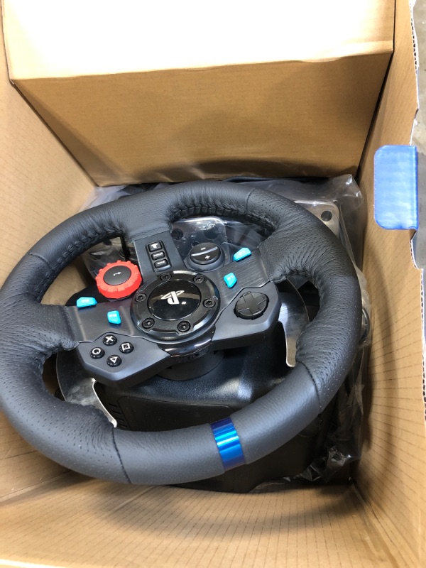 Photo 2 of Logitech G Dual-Motor Feedback Driving Force G29 Gaming Racing Wheel with Responsive Pedals + Logitech G Astro A30 LIGHTSPEED Wireless Gaming Headset Wheel + A30 UNABLE TO TEST THIS PRODUCT FOR FUNCTIONALITY