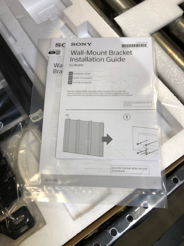 Photo 3 of Sony SU-WL855 Ultra Slim Wall-Mount Bracket for Select Sony BRAVIA OLED and LED TVs