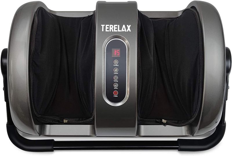 Photo 1 of TERELAX Foot Massager Machine Shiatsu Foot and Calf/Leg Massager with Heat Deep Kneading Foot Pain to Promote Blood Circulation and Better Sleep
