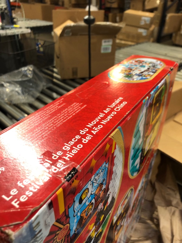 Photo 4 of LEGO Lunar New Year Ice Festival 80109 Building Kit; Gift Toy for Kids Aged 8 and Up; Building Set Featuring a Detailed Winter Scene, Chun Ice Sculpture, 13 Minifigures and More (1,519 Pieces) Frustration-Free Packaging---FACTORY SEALED 