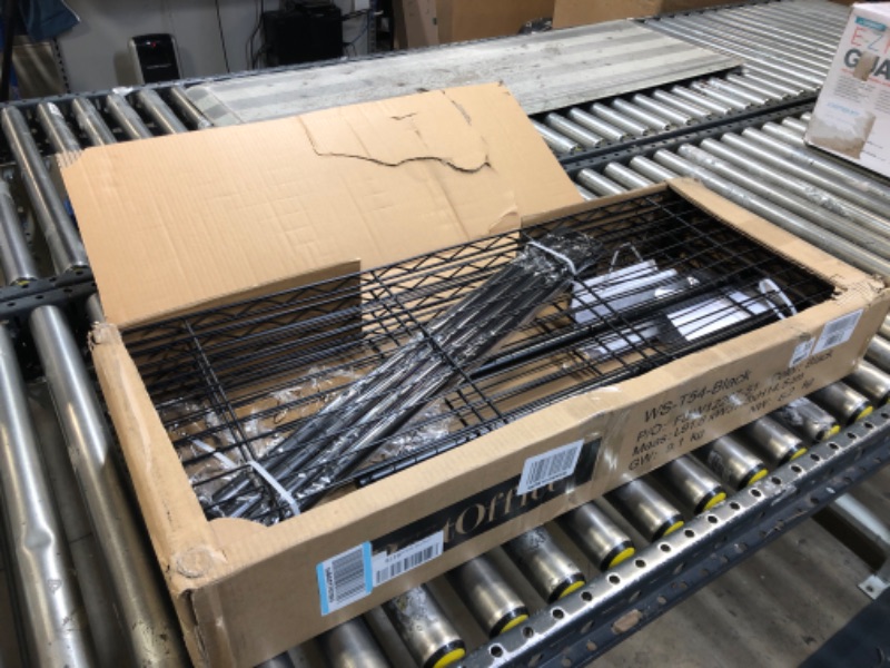 Photo 1 of Adjustable NSF-Certified Metal Shelf Wire Shelving Unit Storage for Small Places Restaurant Garage Pantry Kitchen Garage Rack (Black, 14" D x 36" W x 54" H) 14"D x 36"W x 54"H Black