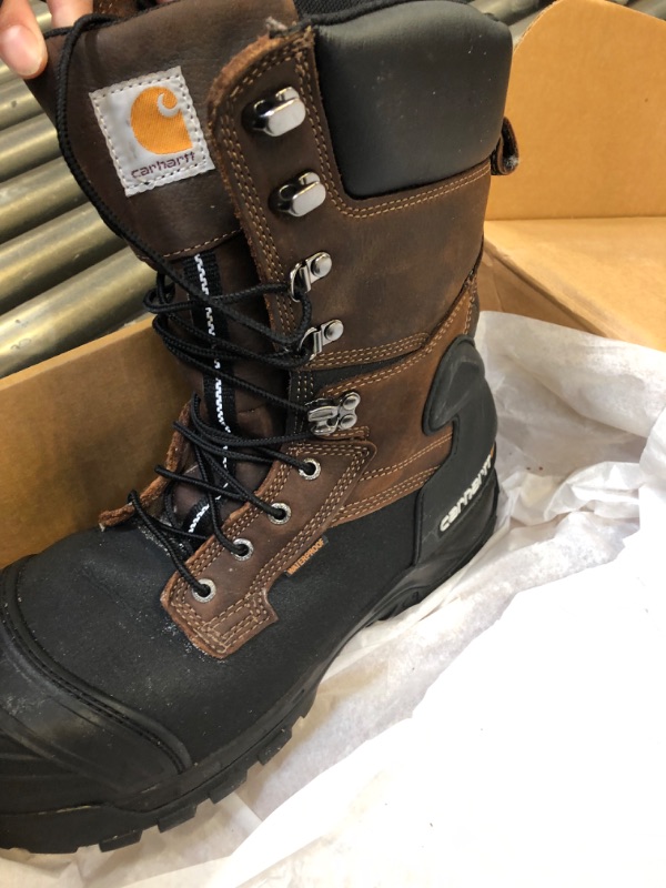 Photo 2 of Carhartt Men's 10" Comp Toe Ins WP Pac Work Boot - Brown - CMC1259 SIZE 11
