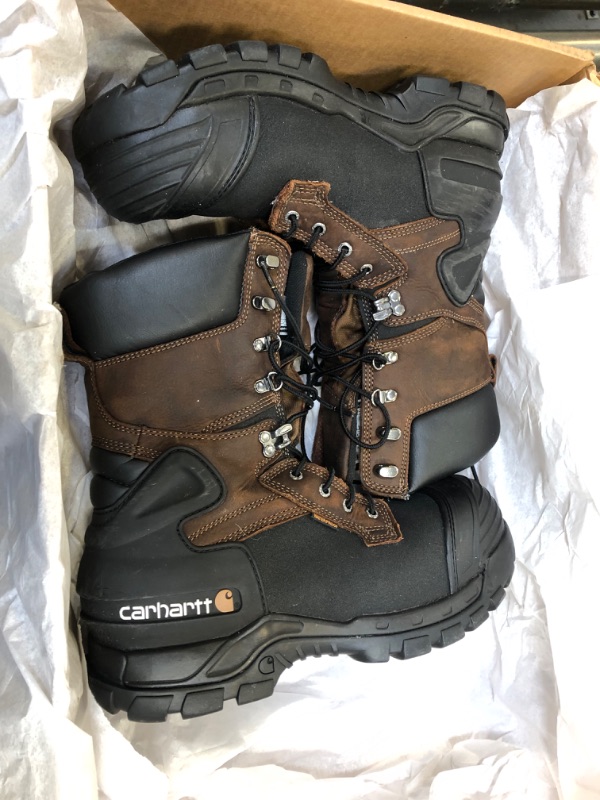 Photo 4 of Carhartt Men's 10" Comp Toe Ins WP Pac Work Boot - Brown - CMC1259 SIZE 11
