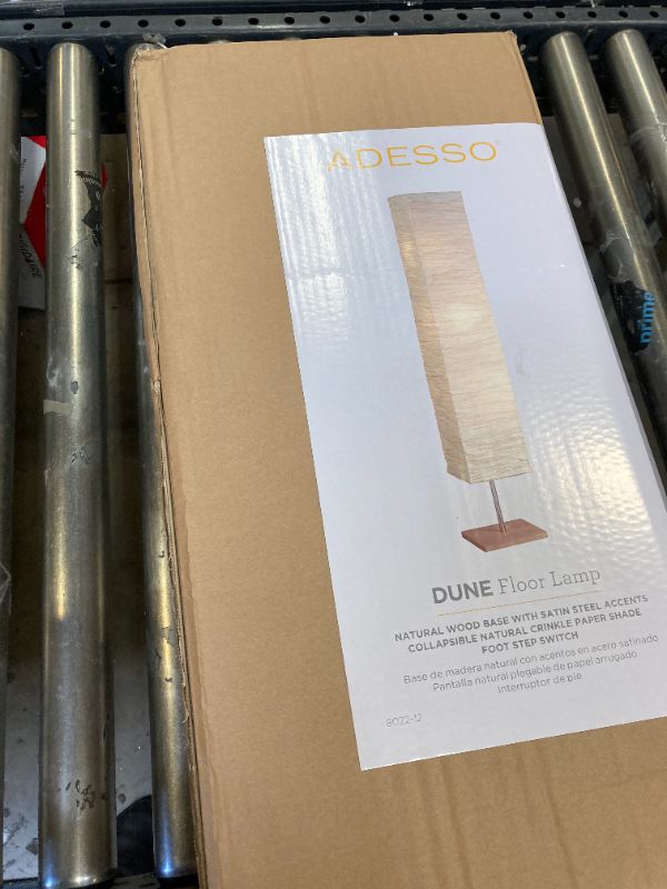 Photo 3 of Adesso Home 8022-12 Transitional Three Light Floor Lamp from Dune Collection in Pwt, Nckl, B/S, Slvr. Finish, Beige Floor Lamp Beige