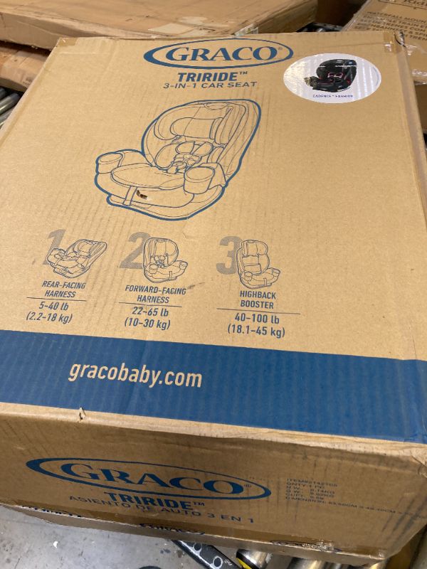 Photo 5 of Graco TriRide 3 in 1 Car Seat | 3 Modes of Use from Rear Facing to Highback Booster Car Seat, Cadence