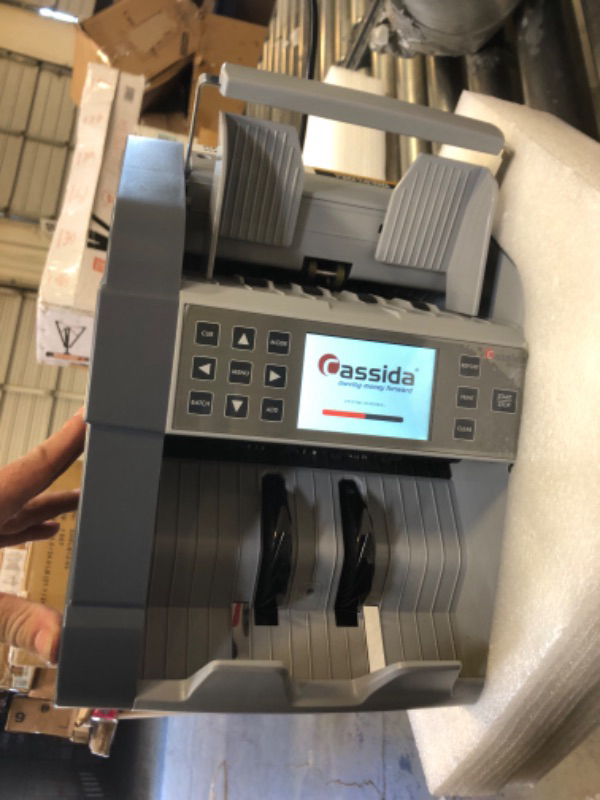 Photo 2 of Cassida 8800R USA Premium Bank-Grade Mixed Denomination Money Counter Machine, Advanced Counterfeit Detection, Multi-Currency, 3-Year Warranty, Includes External Display, Printing Enabled ++PLEASE SEE NOTES++