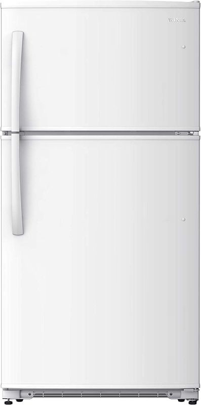 Photo 1 of Winia WTE21GSWMD 21 Cu. Ft. Top Mount Refrigerator With Factory Installed Ice Maker - White factory sealed 
