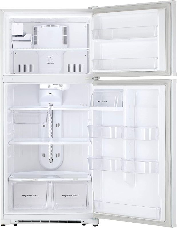 Photo 2 of Winia WTE21GSWMD 21 Cu. Ft. Top Mount Refrigerator With Factory Installed Ice Maker - White factory sealed 
