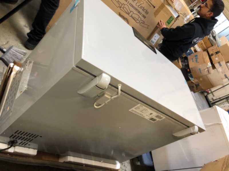 Photo 6 of New Air Chest Freezer - 7 Cubic Feet Reach In Freezer Chest - Quiet Freezer with Digital Temperature Control, Open Door Alarm, and Fast Freeze Mode - Cool Gray NFT070GA00 White New Air Chest Freezer------BRAND NEW OUT OF THE BOX 