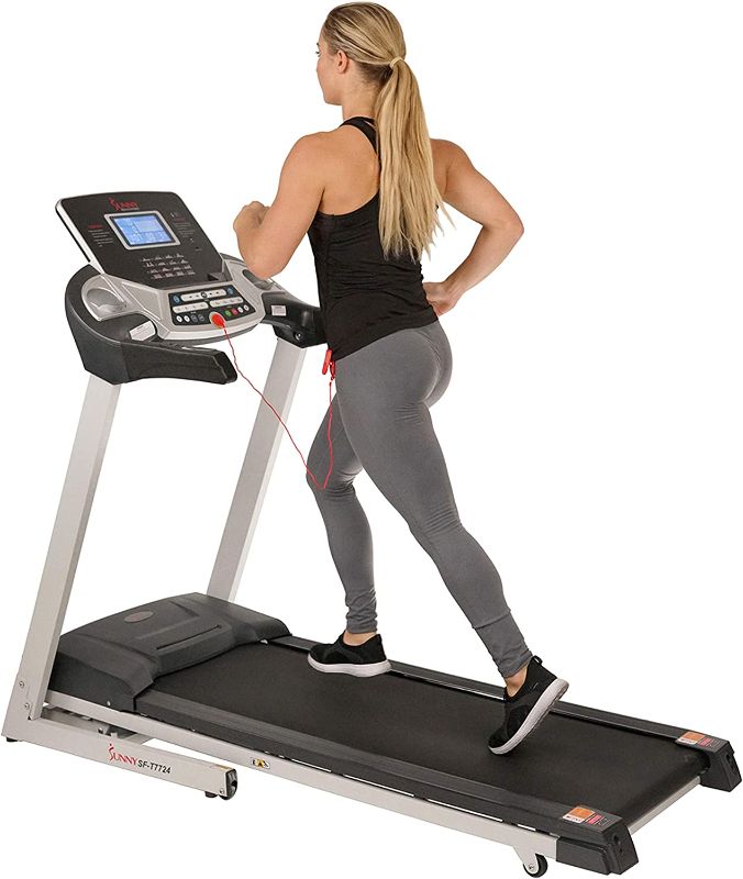 Photo 1 of Sunny Health & Fitness Electric Treadmill with Easy Foldable Design and Adjustable Incline-----not in its original box
