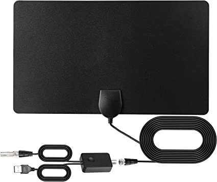 Photo 1 of 2018 New Arrivial Freeview HDTV Antenna,Best 75 MILES Upgraded Lesoom TV Indoor HDTV Digital Antenna 4K HD VHF UHF with Detachable Ampliflier Signal Booster Highest Performance Cable