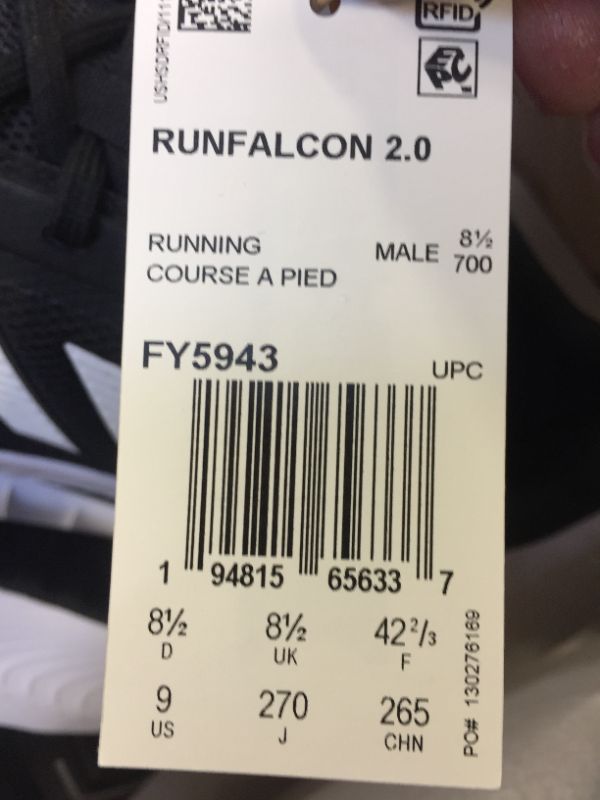 Photo 4 of adidas Men's Runfalcon 2.0 Running Shoe - SIZE 9 - OPEN BOX -