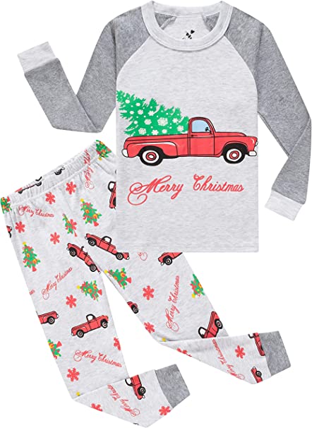 Photo 1 of Girls Christmas Pajamas Children PJs Gift Set Kids Cotton Sleepwear - Size 3