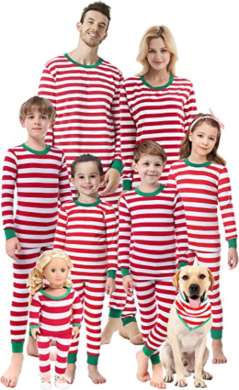 Photo 1 of Family Matching Christmas Pajams Women Men Xmas Pjs Holiday Cotton Sleepwear Jammies Long Sleeve Pyjamas Clothes
