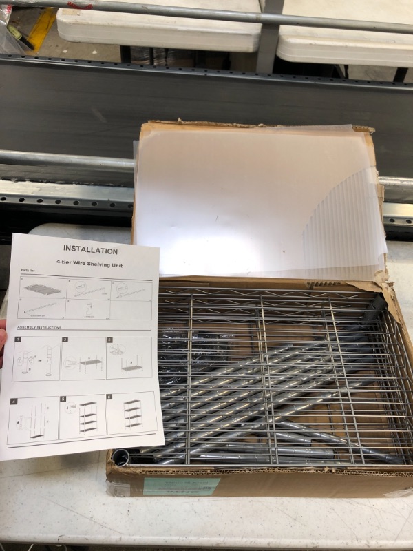 Photo 1 of 4 TIER WIRE SHELVING UNIT - ++PICTURE IS JUST AN EXAMPLE MAY NOT BE EXACT++