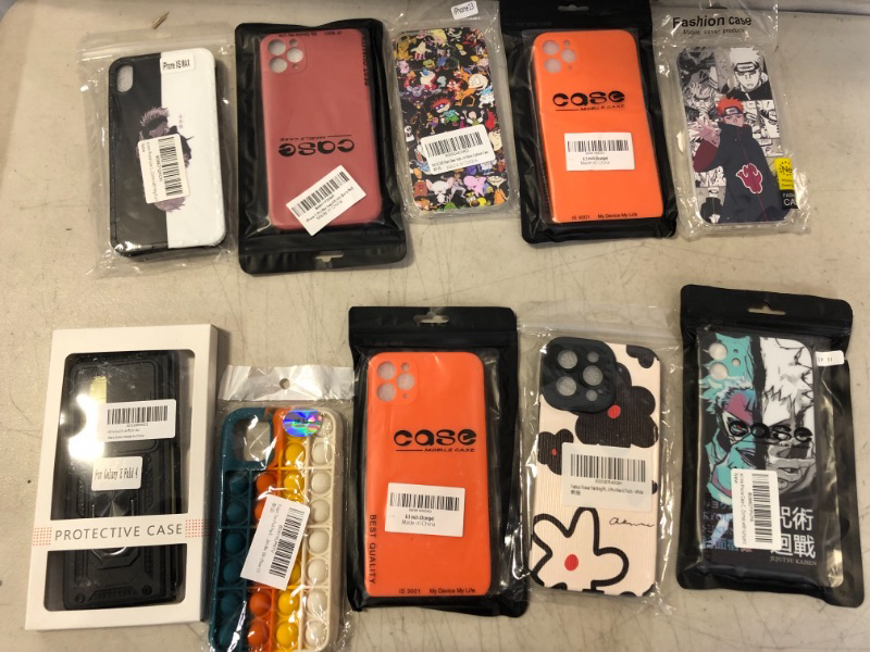 Photo 1 of 10PC LOT, VARIOUS PHONE CASES