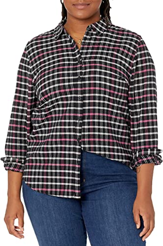 Photo 1 of Goodthreads Women's Brushed Flannel Drop-Shoulder Long-Sleeve Shirt SIZE XS 
