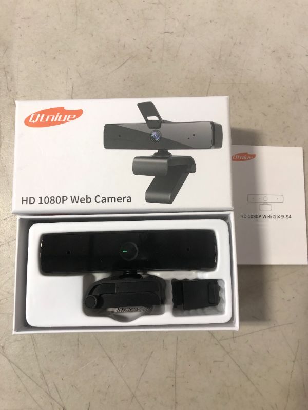 Photo 2 of Qtniue Webcam with Microphone and Privacy Cover, FHD Webcam 1080p, Desktop or Laptop and Smart TV USB Camera for Video Calling, Stereo Streaming and Online Classes