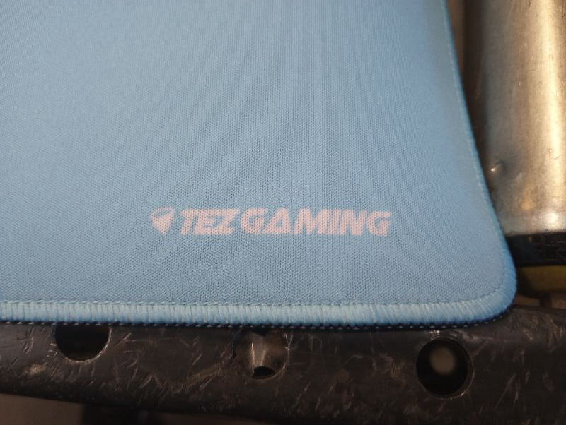 Photo 5 of Tez Cables Gaming Oversized Extended Extra Large Blue Mousepad, 3XL (48" x 24" x 0.12"), Waterproof Non RGB Computer Gaming Pad with Anti Slip Rubber Base 3XL Blue --- minor used