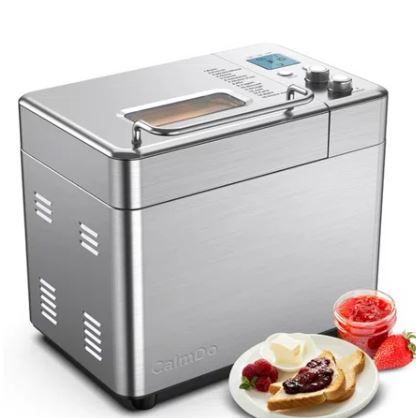 Photo 1 of Calmdo 15-in-1 Bread Maker Machine With 15h Timer, Automatic Fruit Dispenser For 2.2lbs/1kg Bread
