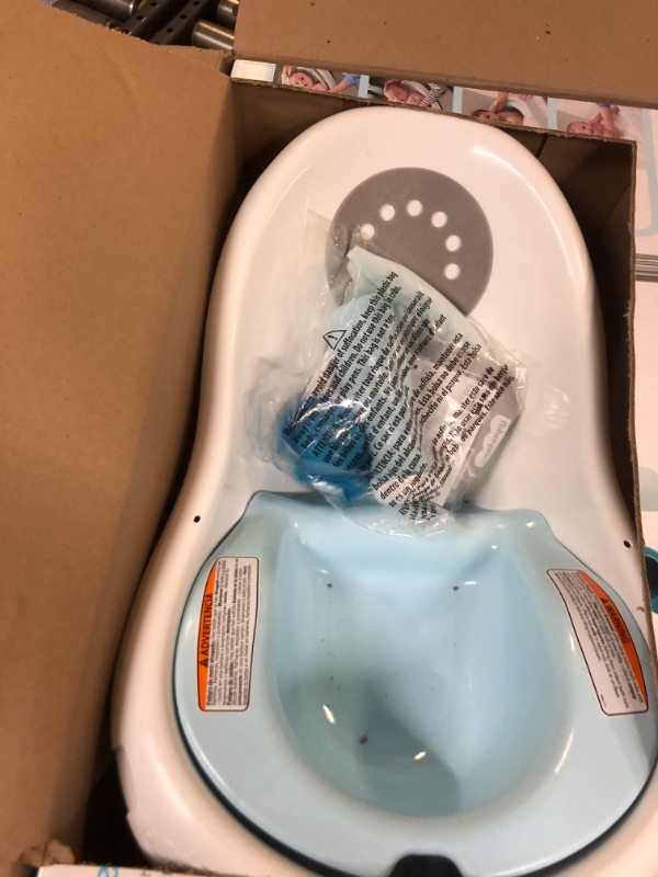 Photo 1 of Fisher-Price 4-In-1 Sling 'N Seat Bath Tub, Pacific Pebble, Baby To Toddler Convertible Tub With Seat And Toys