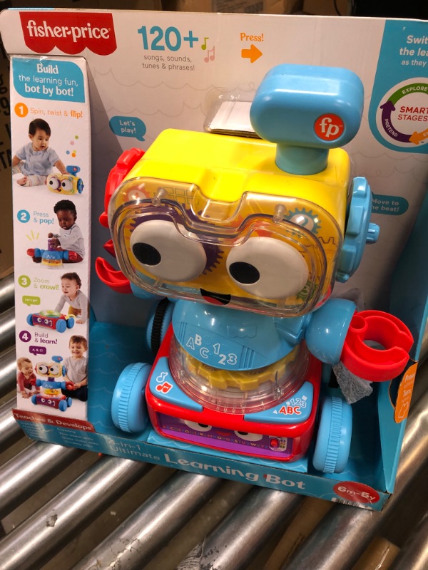 Photo 2 of Fisher-Price 4-in-1 Robot Toy, Baby Toddler and Preschool Toy with Lights Music and Smart Stages Educational Content?