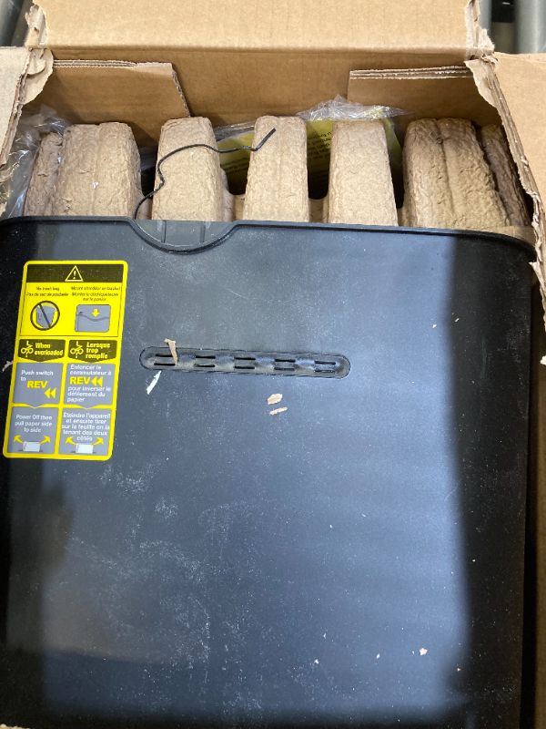 Photo 1 of Amazon Basics 12-Sheet Cross-Cut Paper and Credit Card Home Office Shredder 12 Sheet Shredder