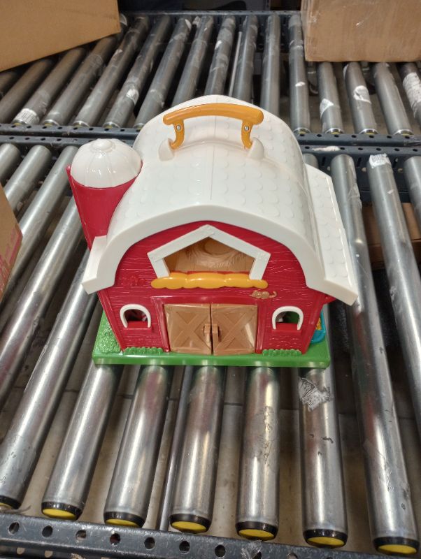 Photo 3 of Battat – Big Red Barn – Animal Farm Playset for Toddlers 18M+ (6Piece), Dark Red, 13.5" Large x 9" W x 12" H Battat Big Red Barn --- item is new, missing some parts