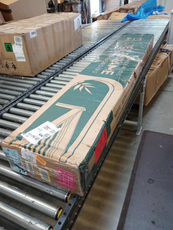 Photo 1 of Bme Dinkee 15 Inch Signature Bed Frame Without Headboard - Modern & Minimalist Style with Acacia Wood - 12 Strong Wood Slat Support - Easy Assembly - No Box Spring Needed - Caramel, King Caramel King --- item is new, missing hardware, box packaging damage