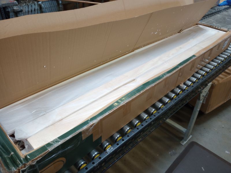 Photo 1 of Bme Dinkee 15 Inch Signature Bed Frame Without Headboard - Modern & Minimalist Style with Acacia Wood - 12 Strong Wood Slat Support - Easy Assembly - No Box Spring Needed - Caramel, King Caramel King --- item is new, missing hardware, box packaging damage