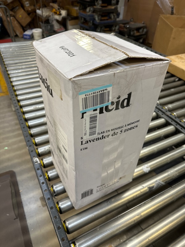 Photo 1 of Lucid 2 Inch Mattress Topper Twin – Memory Foam Mattress Topper Twin – 5 Zone Lavender Infusion – CertiPur Certified Foam – Dorm Room Essentials Lavender Twin 2 Inch Topper Only