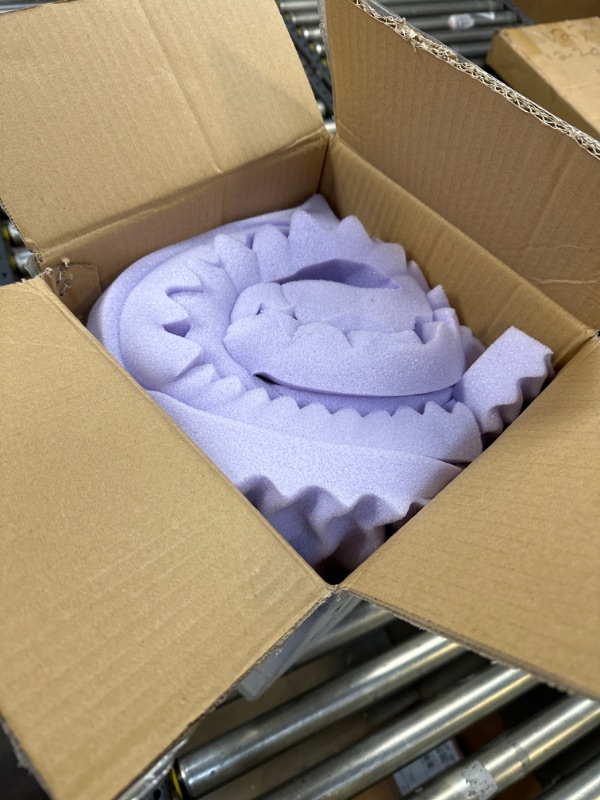 Photo 1 of Lucid 2 Inch Mattress Topper Twin – Memory Foam Mattress Topper Twin – 5 Zone Lavender Infusion – CertiPur Certified Foam – Dorm Room Essentials Lavender Twin 2 Inch Topper Only