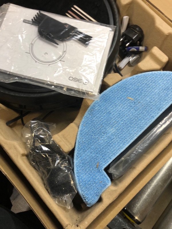 Photo 6 of + 360 C50 Robot Vacuum and Mop, 2600 Pa, Zigzag Cleaning, Scheduled Cleaning, Edge, Spot, Deep Cleaning, Compatible with Alexa and Google Assistant, Black New-C50----very used sale for parts only 